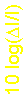 Text Box: 10 log(DI/I)